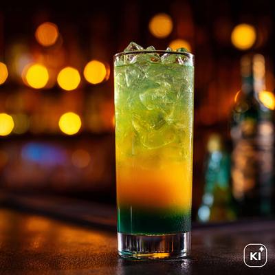 Midori Sun Cocktail