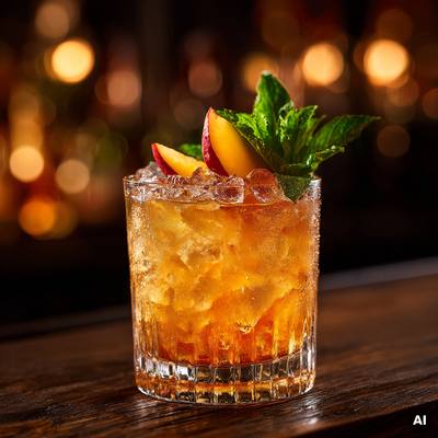 Nectarine Smash Cocktail Rezept