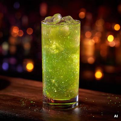 Neon Melon Punch Cocktail