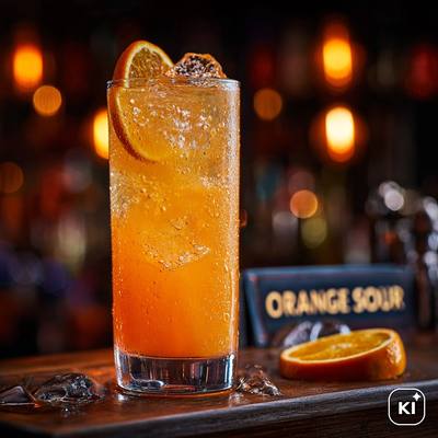 Orange sour Cocktail Rezept