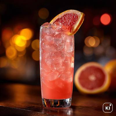 Pink Grapefruit Soda Cocktail Rezept