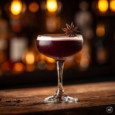 Plum & Star Anise Sour Cocktail Rezept