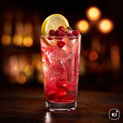 Preiselbeer Fizz Rezept