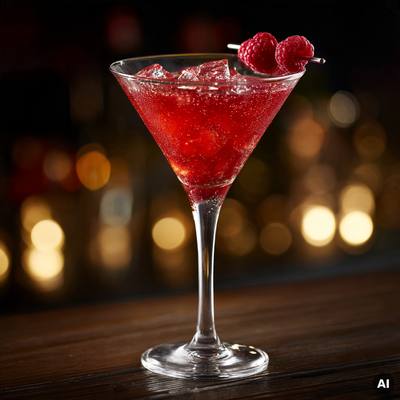 Raspberry Martini Cocktail Rezept