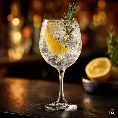 Rosmarin Gin Tonic Cocktail Rezept