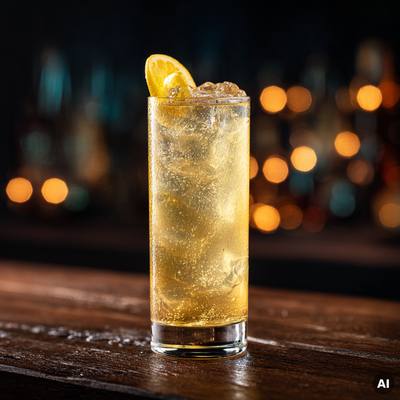 Saffron Gin Fizz Cocktail Rezept