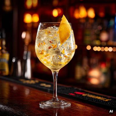 Saffron Spritz Cocktail
