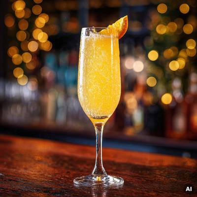Cocktailrezept Sparkling Sake Bucks Fizz