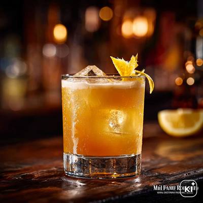 Spiced Rum Sour Cocktail