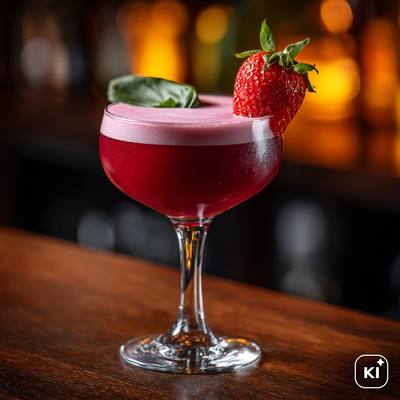 Strawberry Balsamico Sour Cocktail Rezept