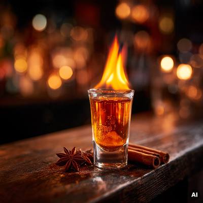 Stroh Feuerball Cocktail Rezept