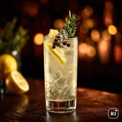 Wacholder Fizz Cocktail