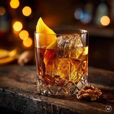 Walnuss Old Fashioned Cocktail Rezept