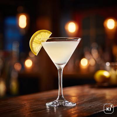 White Curaçao Martini