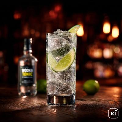 Wodka Tonic Cocktail