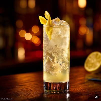 Yuzu Gin Fizz Cocktail Rezept
