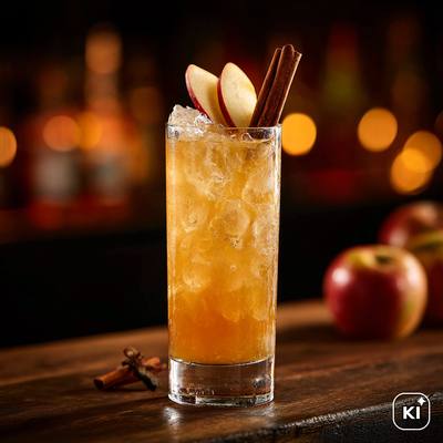 Zimt Apfel Longdrink Cocktail