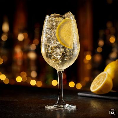 Zitronen Gin Tonic Cocktail Rezept