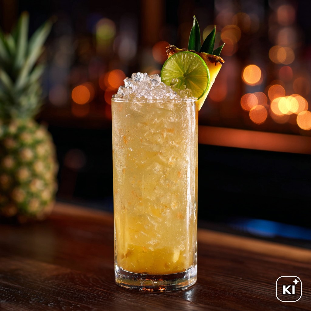 Tropical Coconut Highball Cocktail Rezept