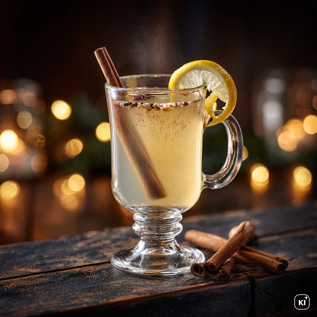 Weißer Holunder-Glühwein Cocktail Rezept