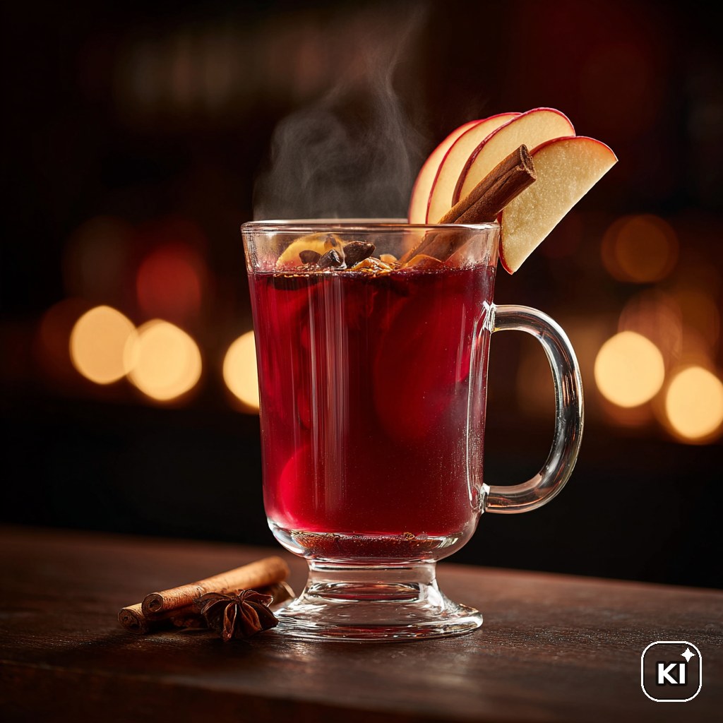 Winterapfel-Glühwein Cocktail Rezept