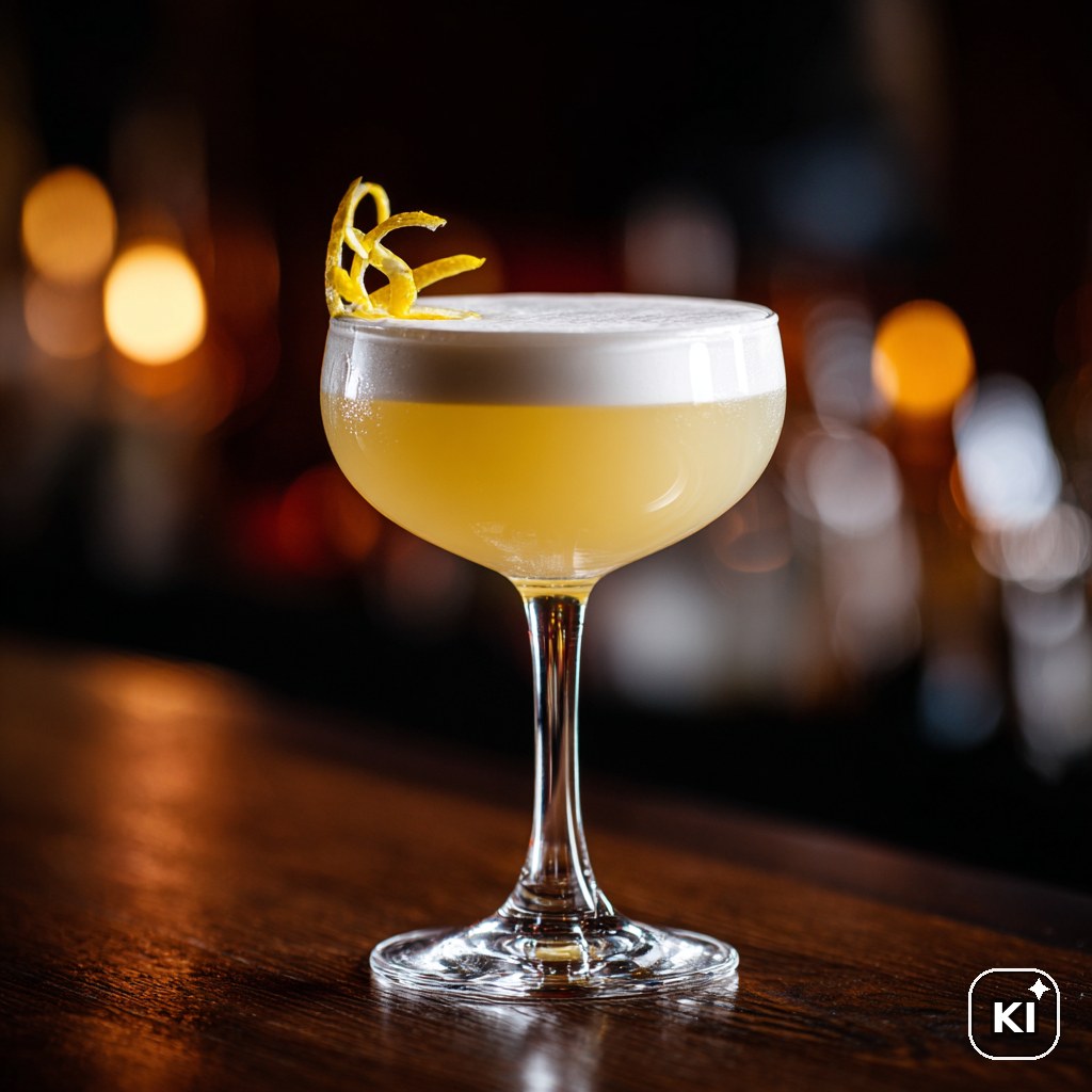 Yuzu Gin Sour Cocktail Rezept