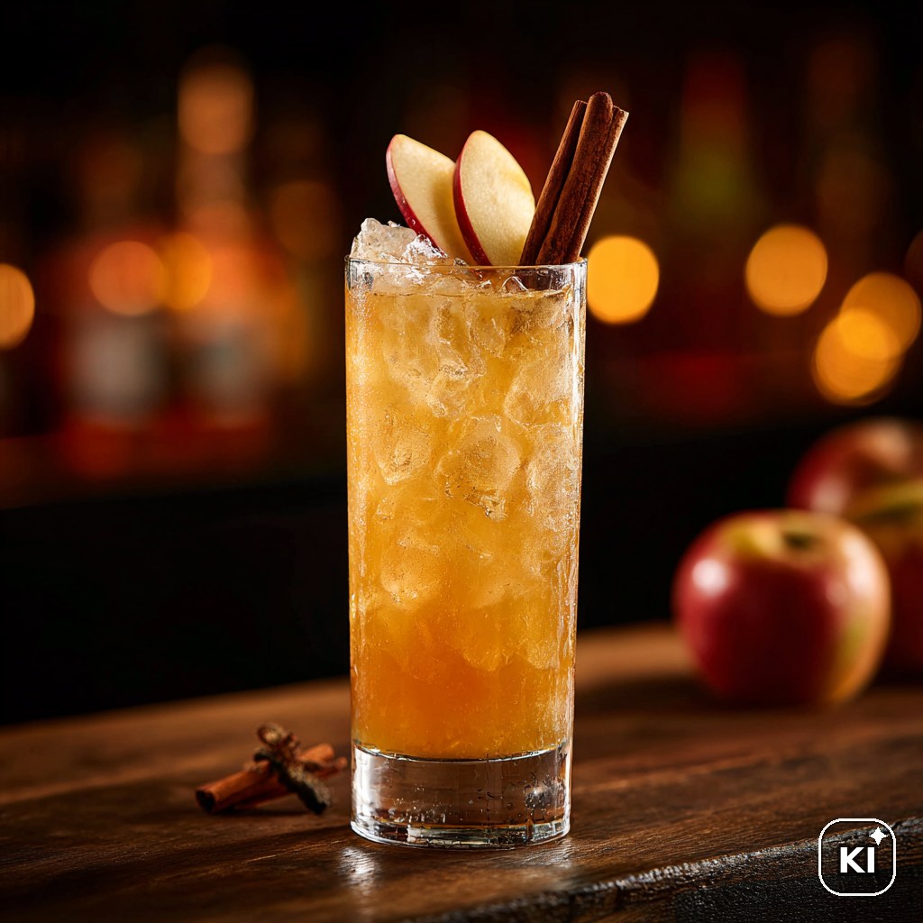 Zimt Apfel Longdrink Cocktail Rezept