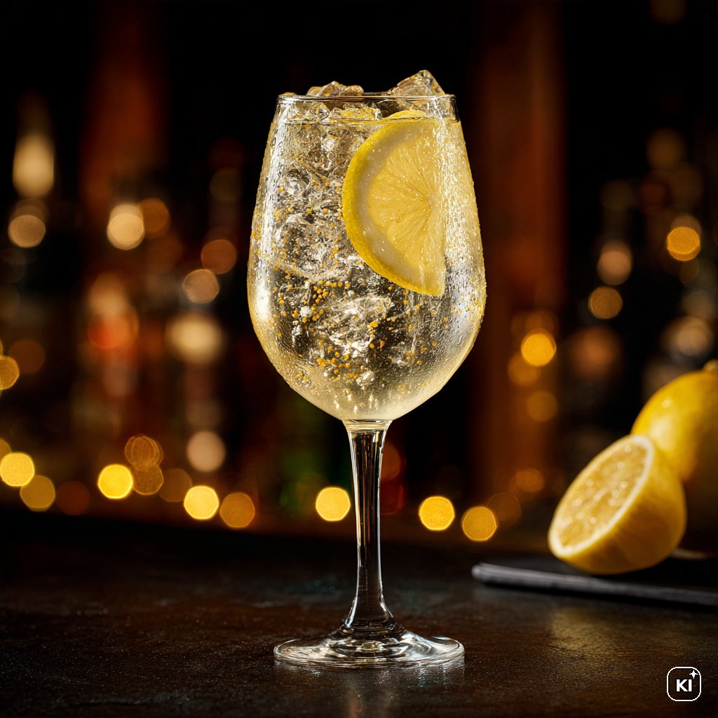 Zitronen Gin Tonic Cocktail Rezept