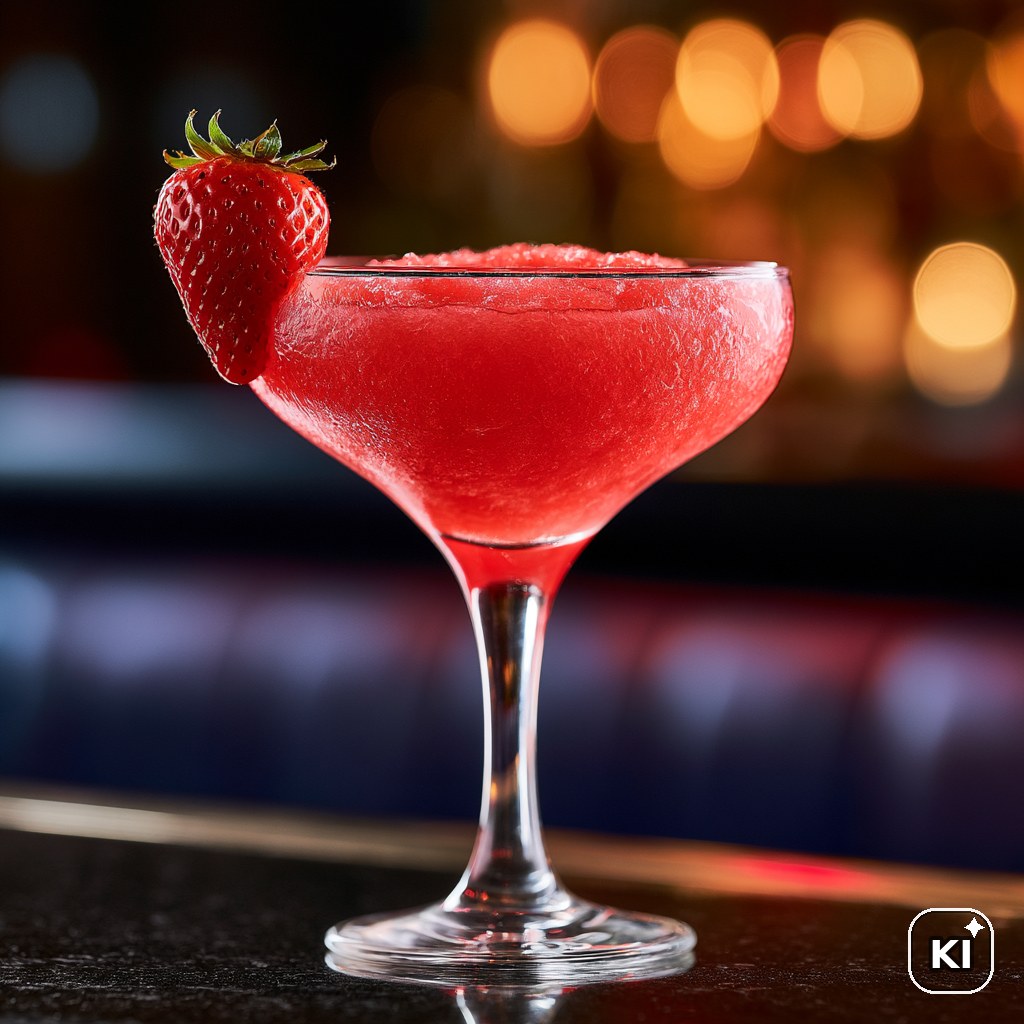 Rosaroter Erdbeerschauer