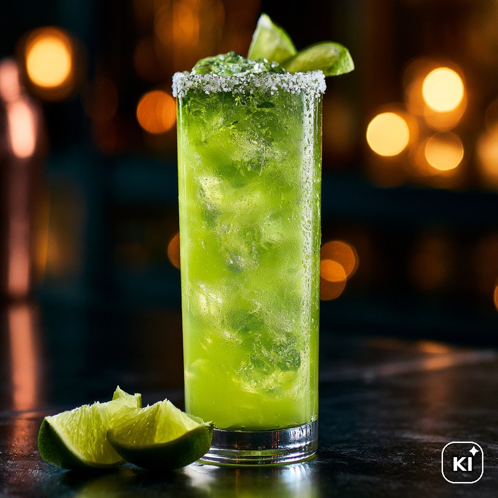 Limettenfunke am Strand