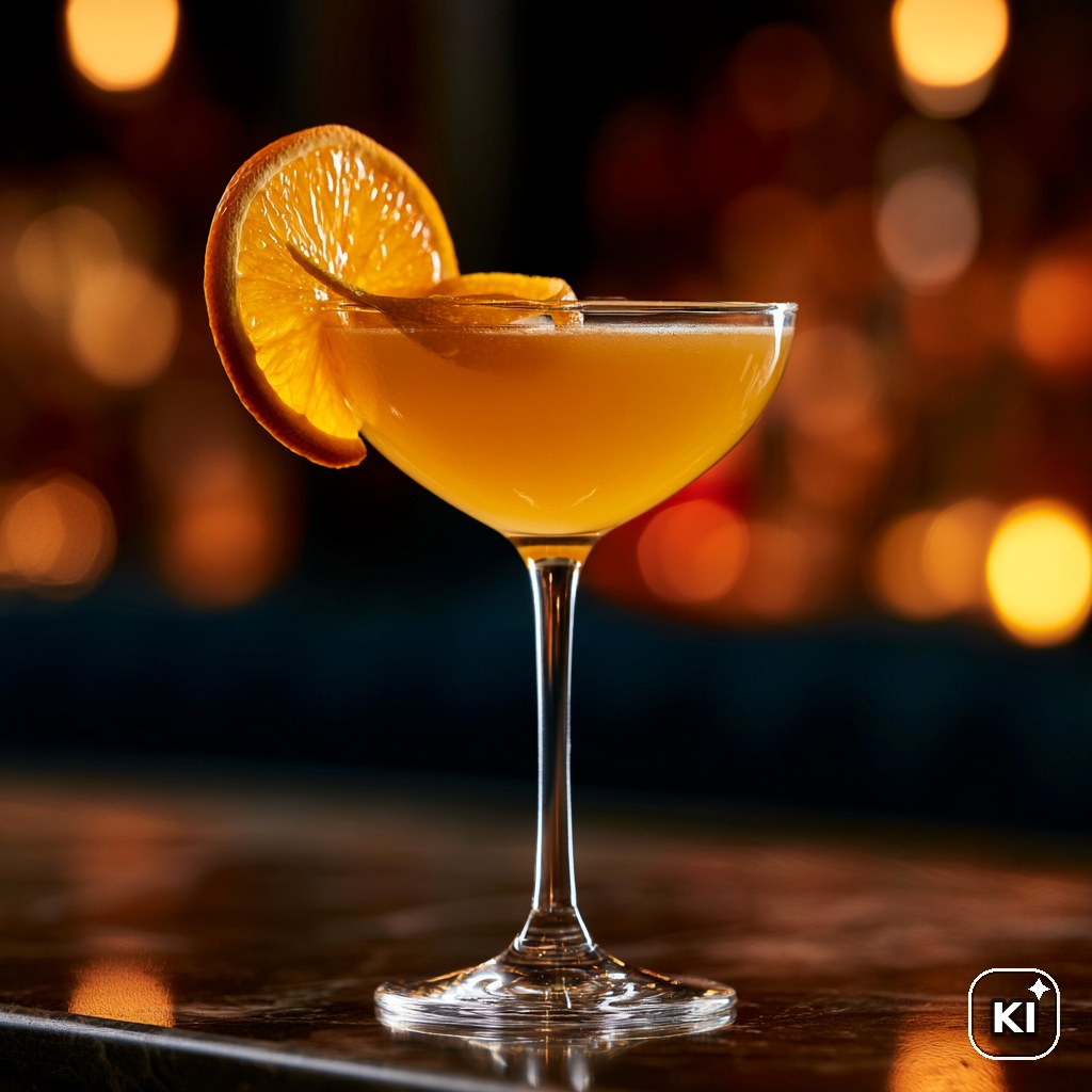 Goldener Orangenkuss