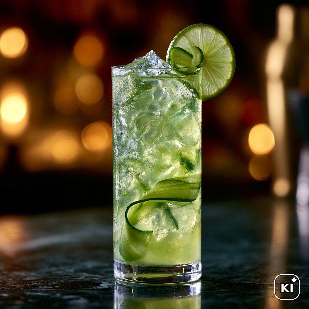 Grüner Gurkenfrische-Kick
